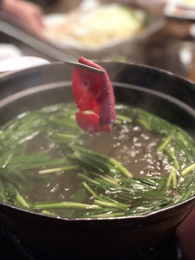 当店大人気！たんしゃぶ の様子。〆のご飯がこれまた最高です！